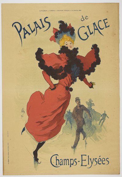 Palais de Glace Champs-Elysées, January 20, 1895 by Jules Cheret
